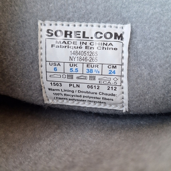 NWOT Sorel Chipahko Unisex Felt And Suede Boot Tan/Gray Size Men 6 Wm 8 - Picture 2 of 8